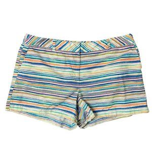 Ann Taylor LOFT The Original Classic Shorts Striped High Rise Women’s Size 16 4